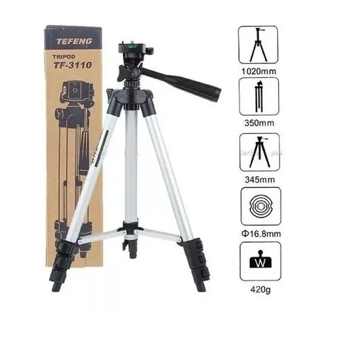 Trípode Cámara Celular Aluminio Youtube Tiktok 1