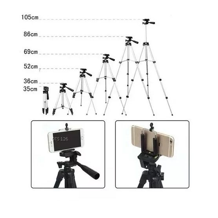 Trípode Cámara Celular Aluminio Youtube Tiktok 6