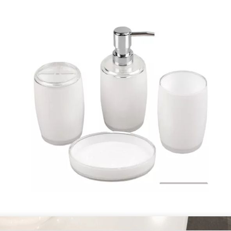 Set de accesorios de Baño 4 piezas Color blanco 1