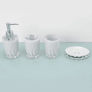 Set de Baño 4 piezas Color Gris