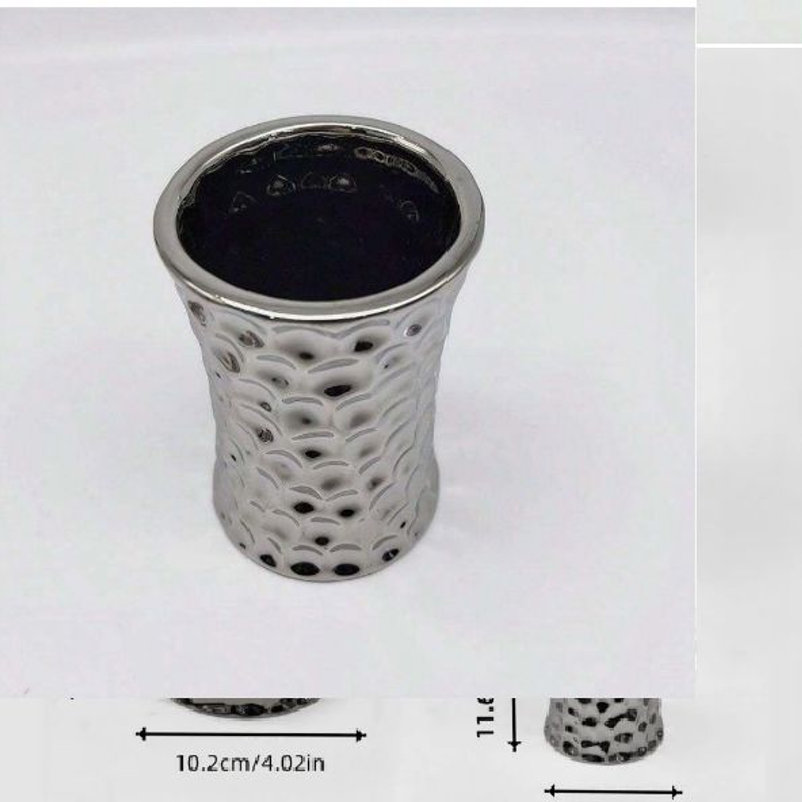 Set de baño 4 piezas Elegante de Ceramica Metalico 3