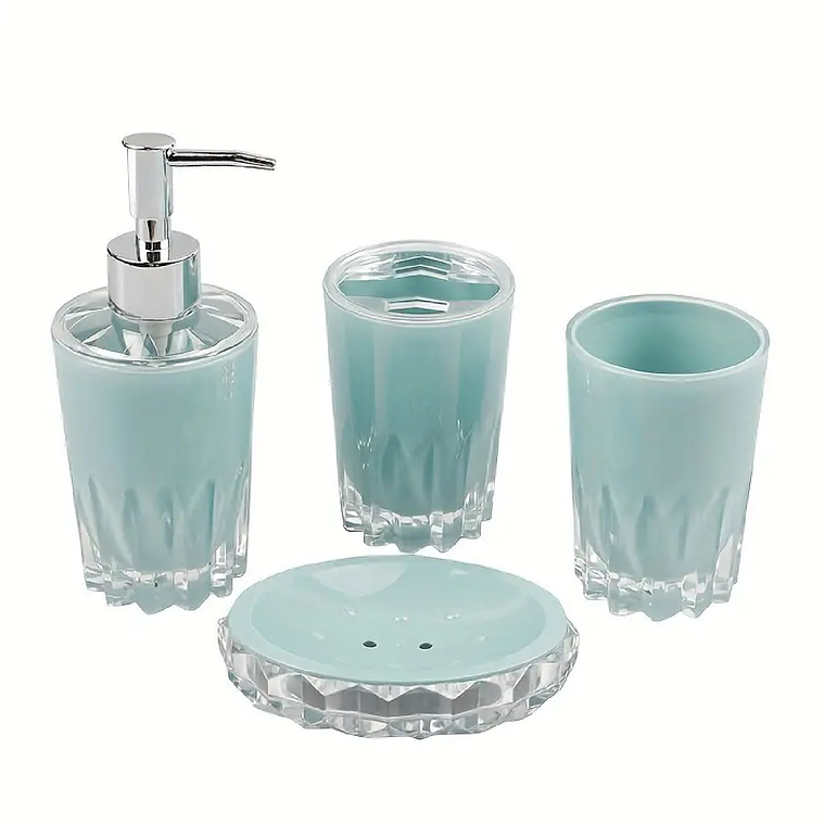 Set de Baño 4 piezas Color verde 5