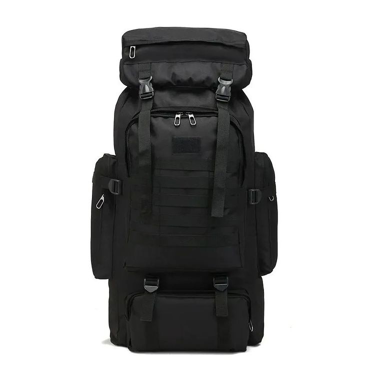 Mochilas Táctica 70litros Camping Negro 1