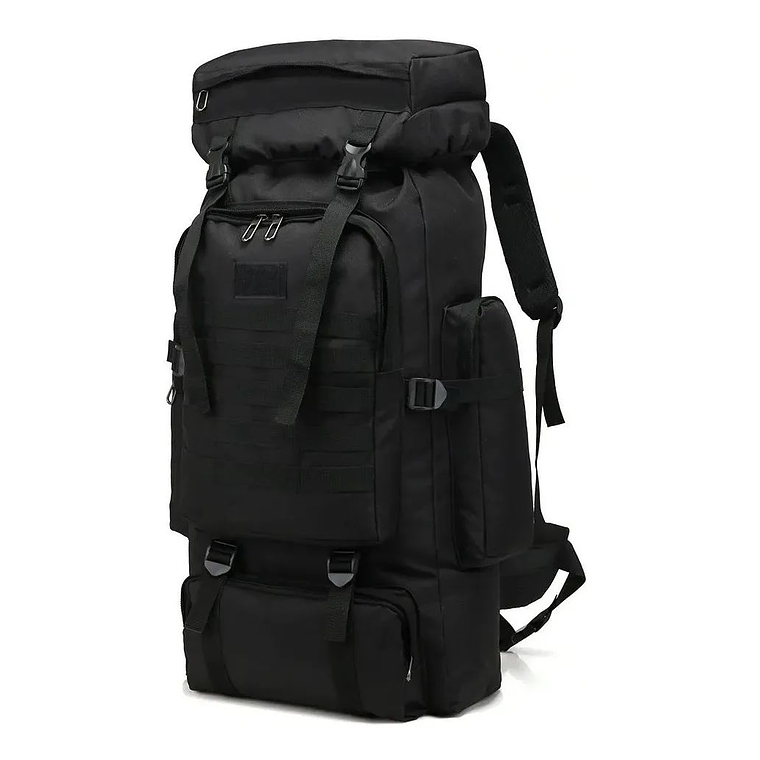 Mochilas Táctica 70litros Camping Negro 2