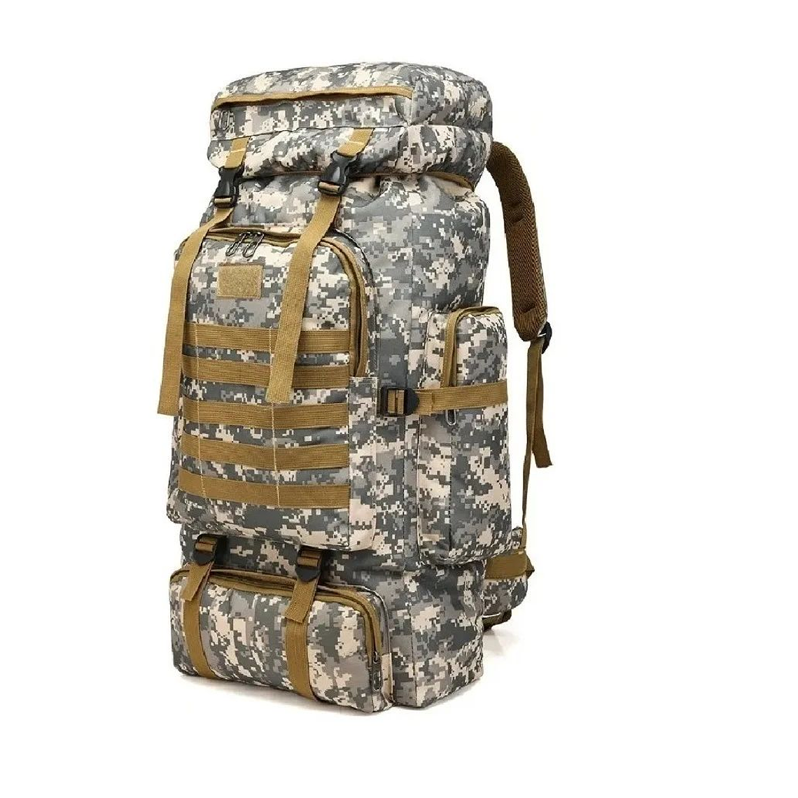 Mochilas Táctica 70litros Camping Gris 1