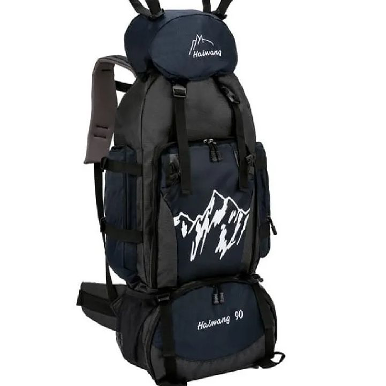 Mochilas Táctica 70litros Viajes Negro 4