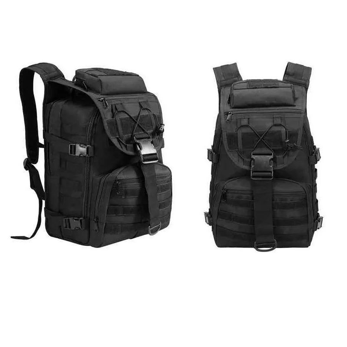 Mochilas Táctica 50 Litros Camping Negro 2