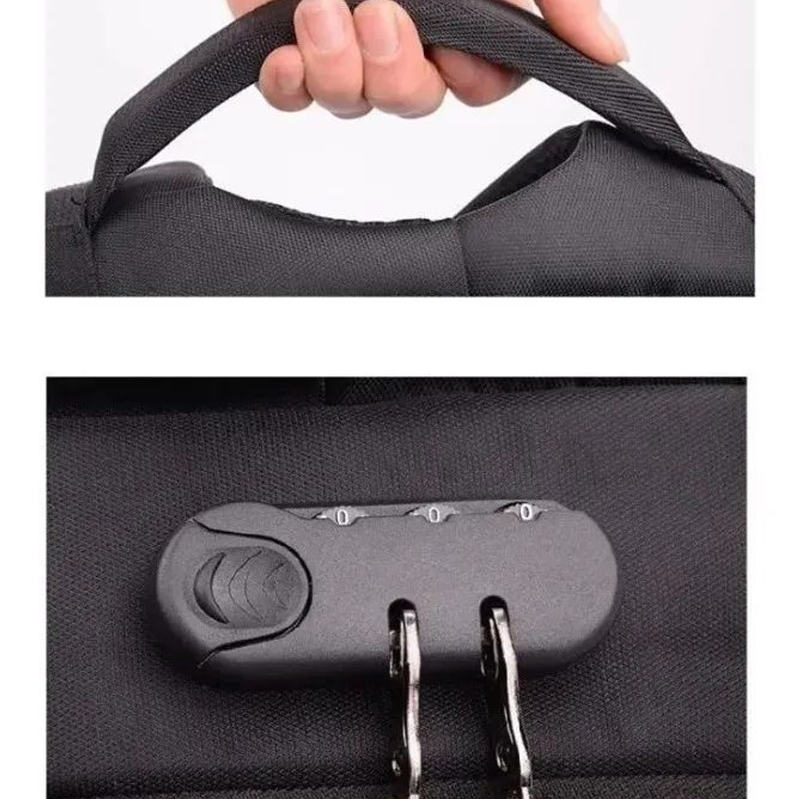 Bolso Mochila Antirrobo Candado Seguridad Viajes 5