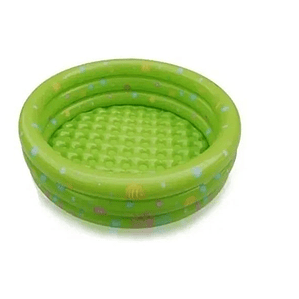 Piscina Redonda Inflable Niños Anillos Verde