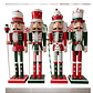 Cascanueces Navidad Soldado De Madera 40cm Adorno Navideño - Miniatura 1