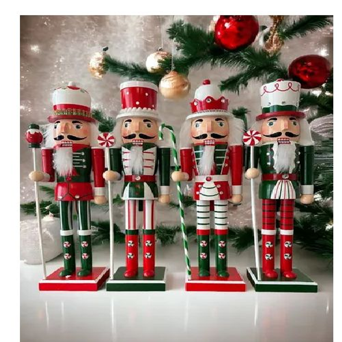 Cascanueces Navidad Soldado De Madera 40cm Adorno Navideño 3