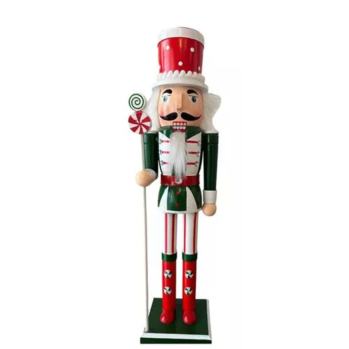 Cascanueces Navidad Soldado De Madera 40cm Adorno Navideño 4