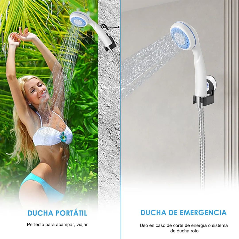 Ducha Portátil Recargable USB 3