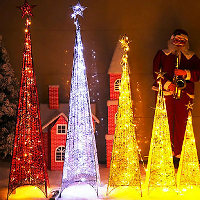 Arbol Navidad Glitter 180cm Color Rojo 1