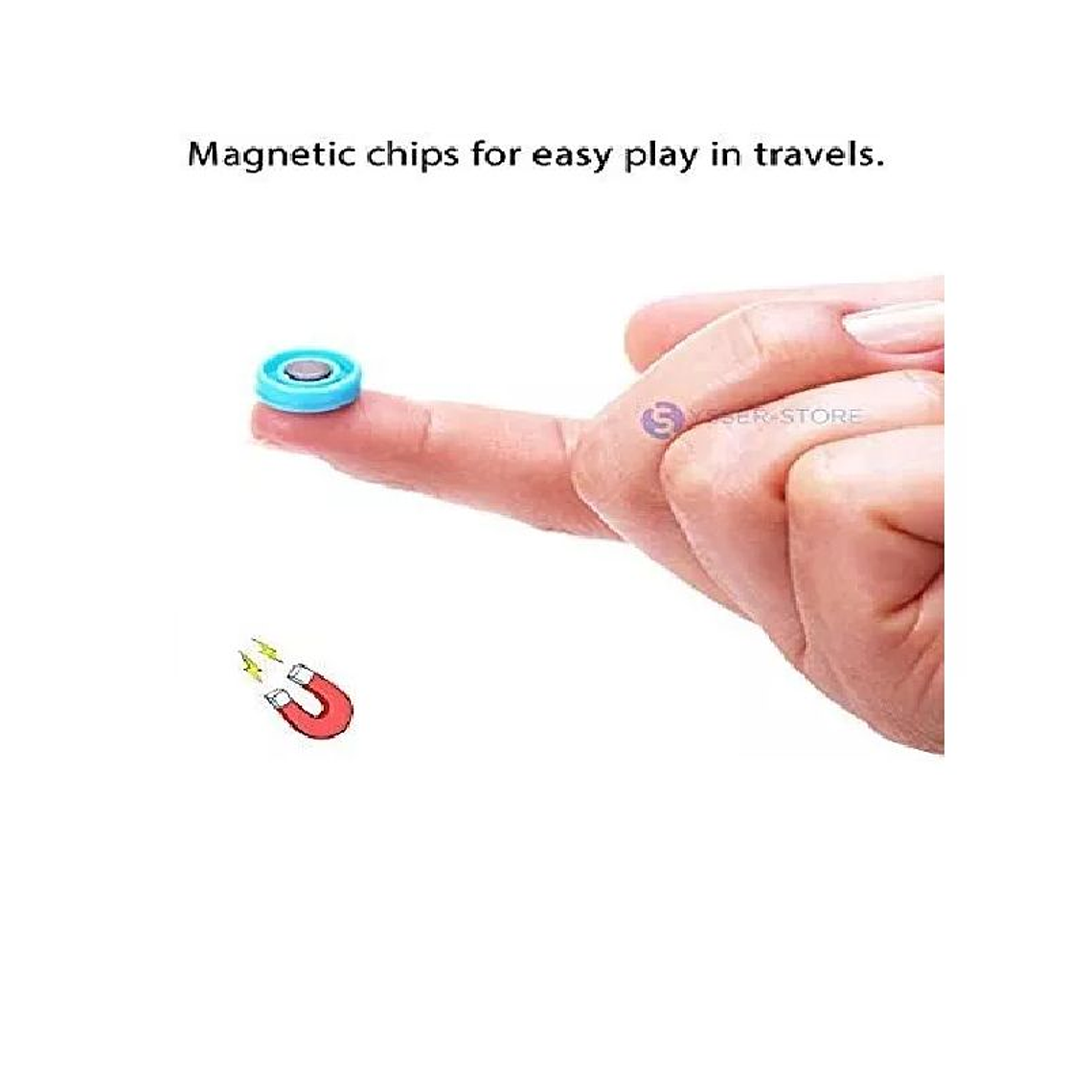 Ludo Juego Magnético 18x18cm Diversión Niños 5