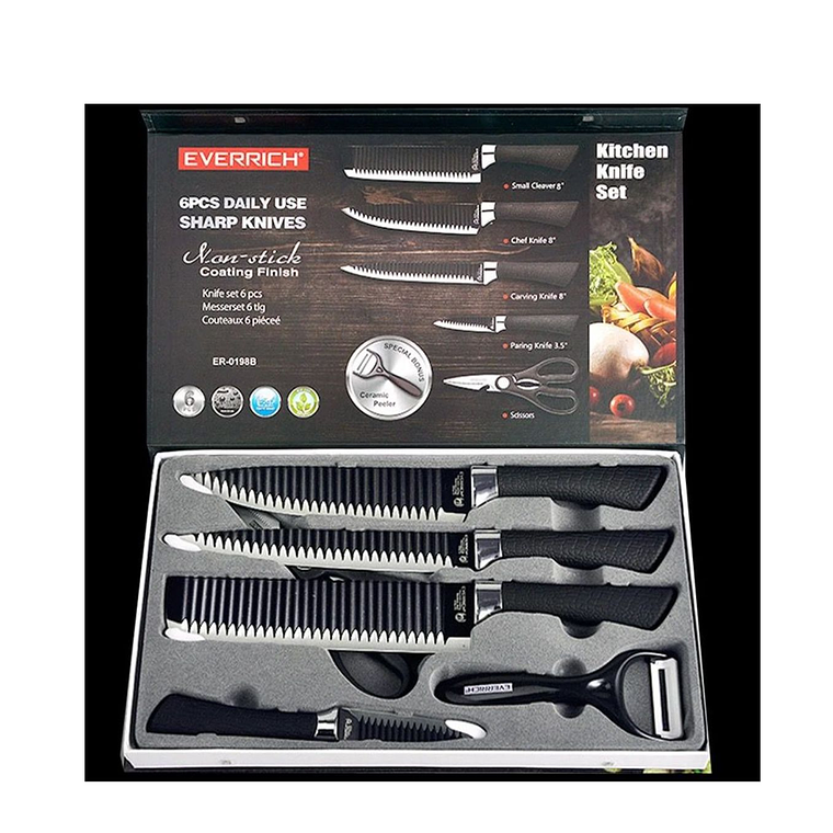 Set De 6 Cuchillos Juego Cuchillos Cocina 1