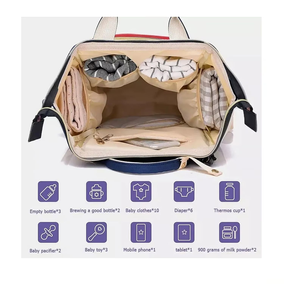 Bolso Mochila Mujer Moda Tela Rosa 2