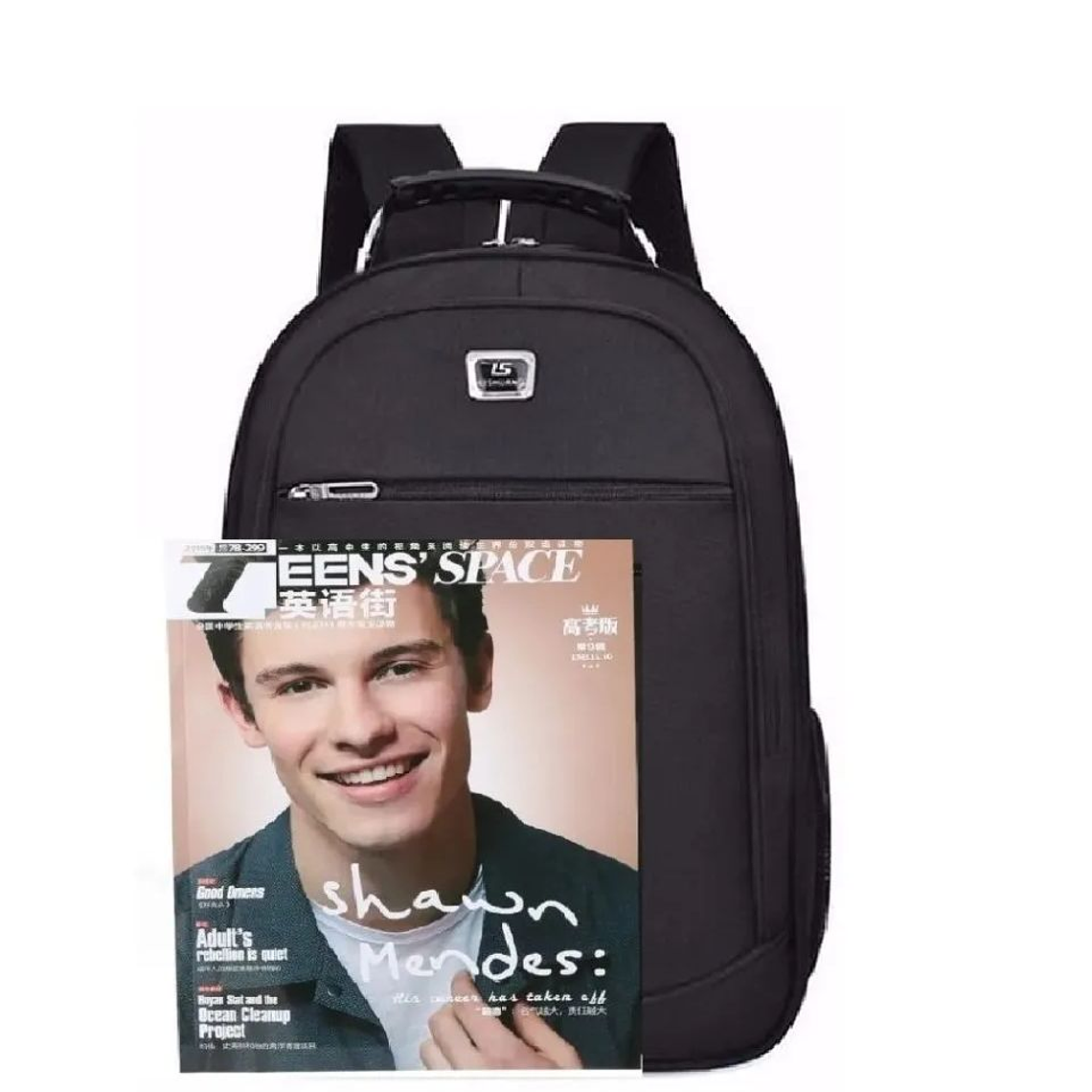 Mochila Unisex Impermeable Gran Capacidad Raya Rojo 3