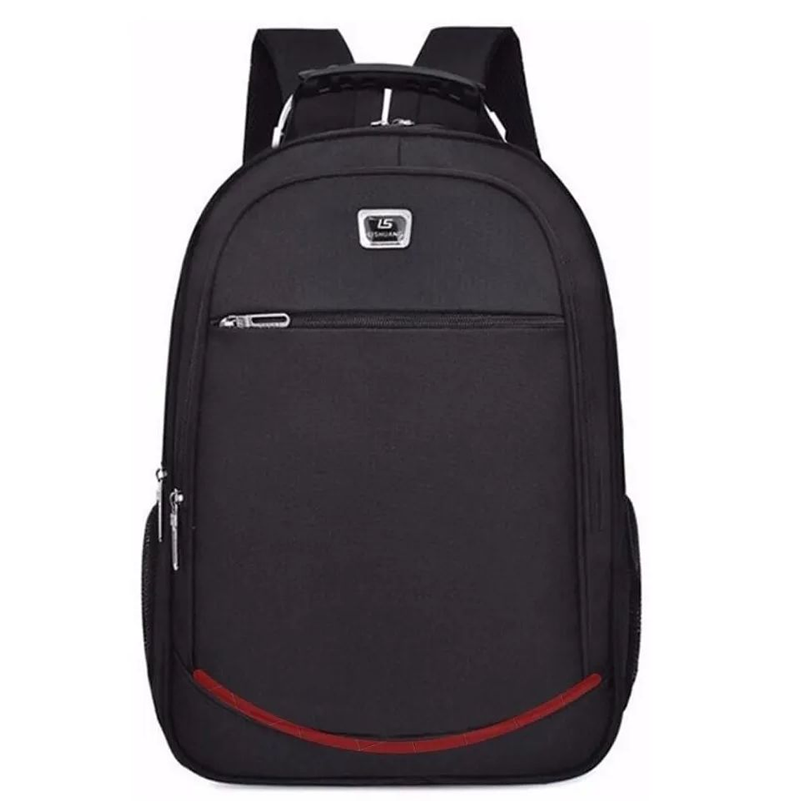 Mochila Unisex Impermeable Gran Capacidad Raya Rojo 5