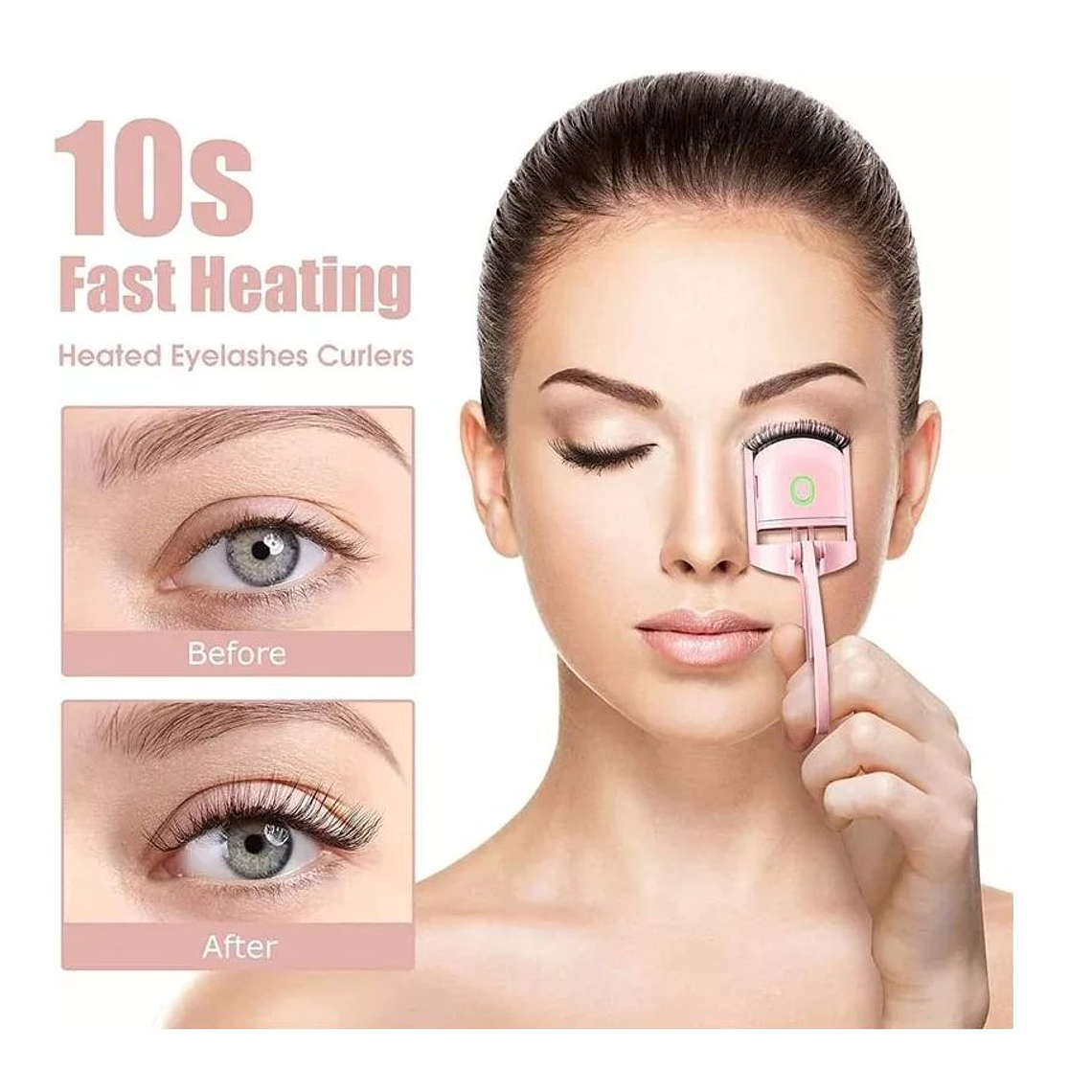 Rizador De Pestañas Eléctrico Elegante Carga Usb 3