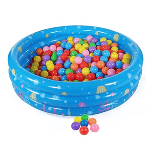 Piscina Redonda Inflable Niños Anillos Azul