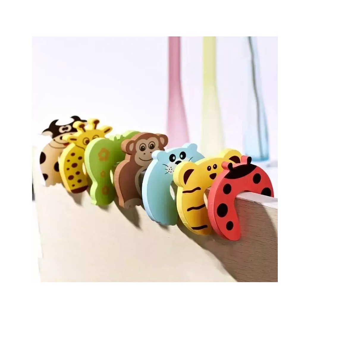 Pack 6 Protectores De Puerta Seguridad Niños 1