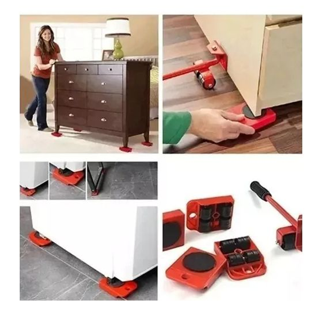Set Para Mover Artefactos Muebles Pesados Sin Esfuerzo Casa 1