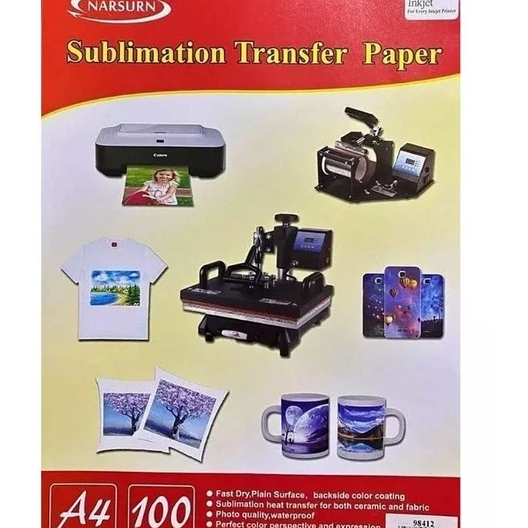 100 Hojas Papel Sublimar A4 Papel Transfer 1