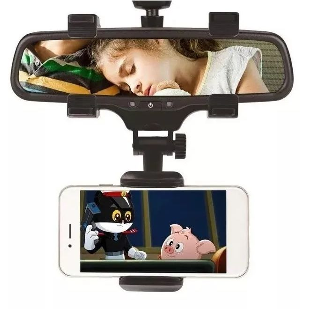 Soporte Porta Celular Para Espejo Retrovisor Universal 3