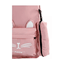 Bolso Mochila grande Rosado para mujer diseño de gatitos - Miniatura 5