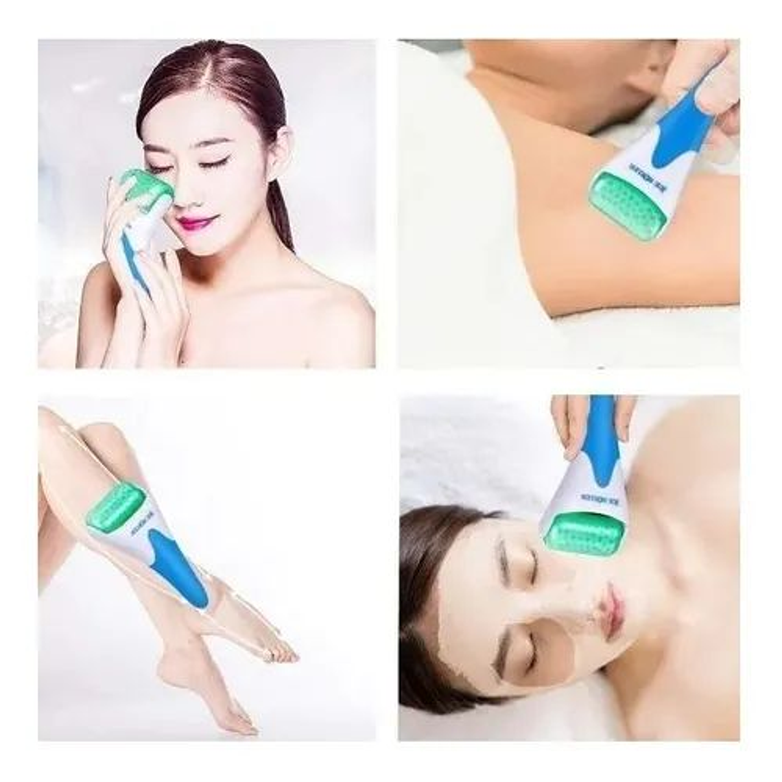 Masajeador Facial Rodillo Frio Cara Y Ojos Arrugas 1