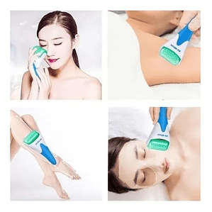 Masajeador Facial Rodillo Frio Cara Y Ojos Arrugas