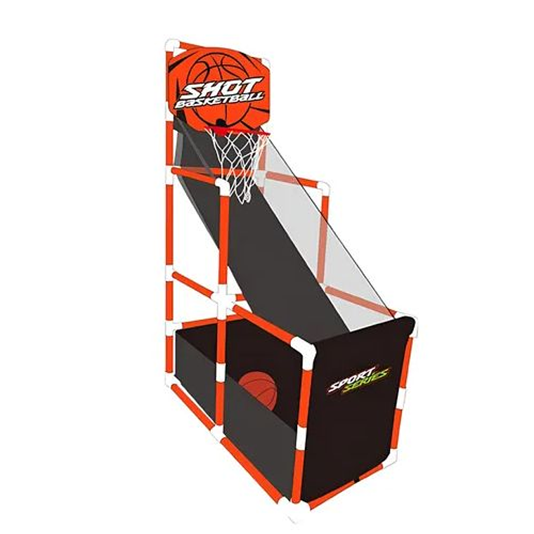 Aro De Básquet Con Dos Pelotas Y Bombín Recoger Pelota 2