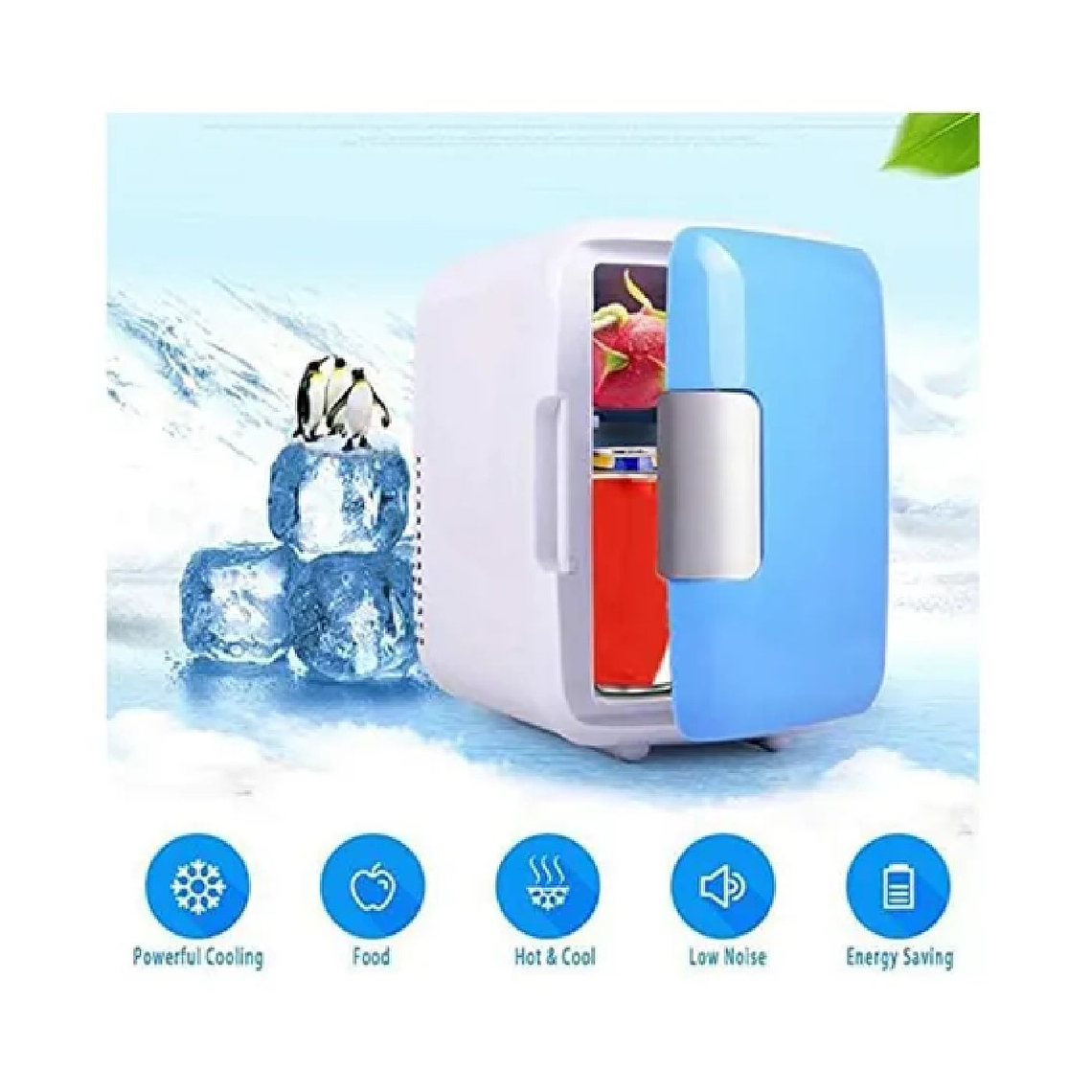 Mini Refrigerador Eléctrico Portátil Para Automóvil O Hogar 4