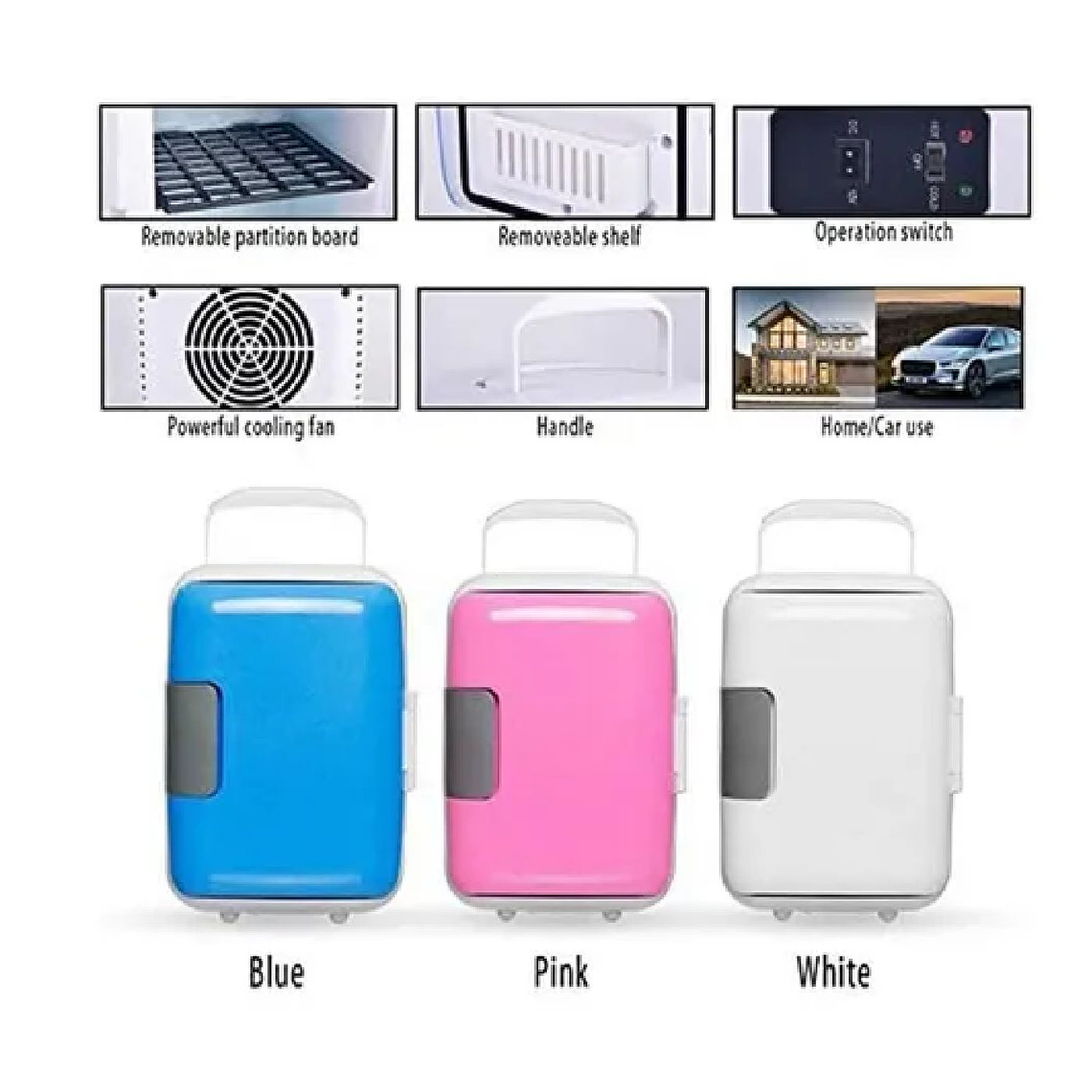 Mini Refrigerador Eléctrico Portátil Para Automóvil O Hogar 5