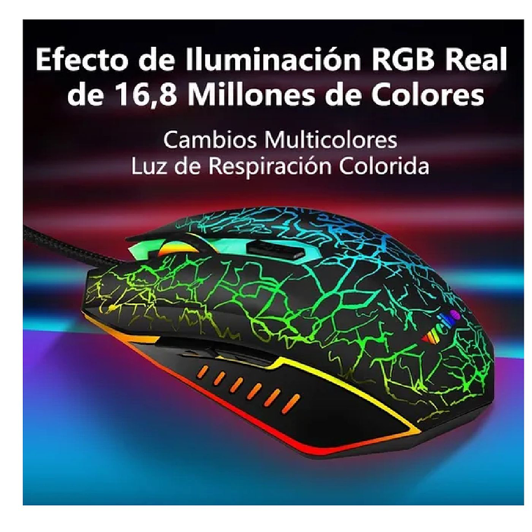 Kit Teclado Mouse Gamer Les Usb Alambrico 3