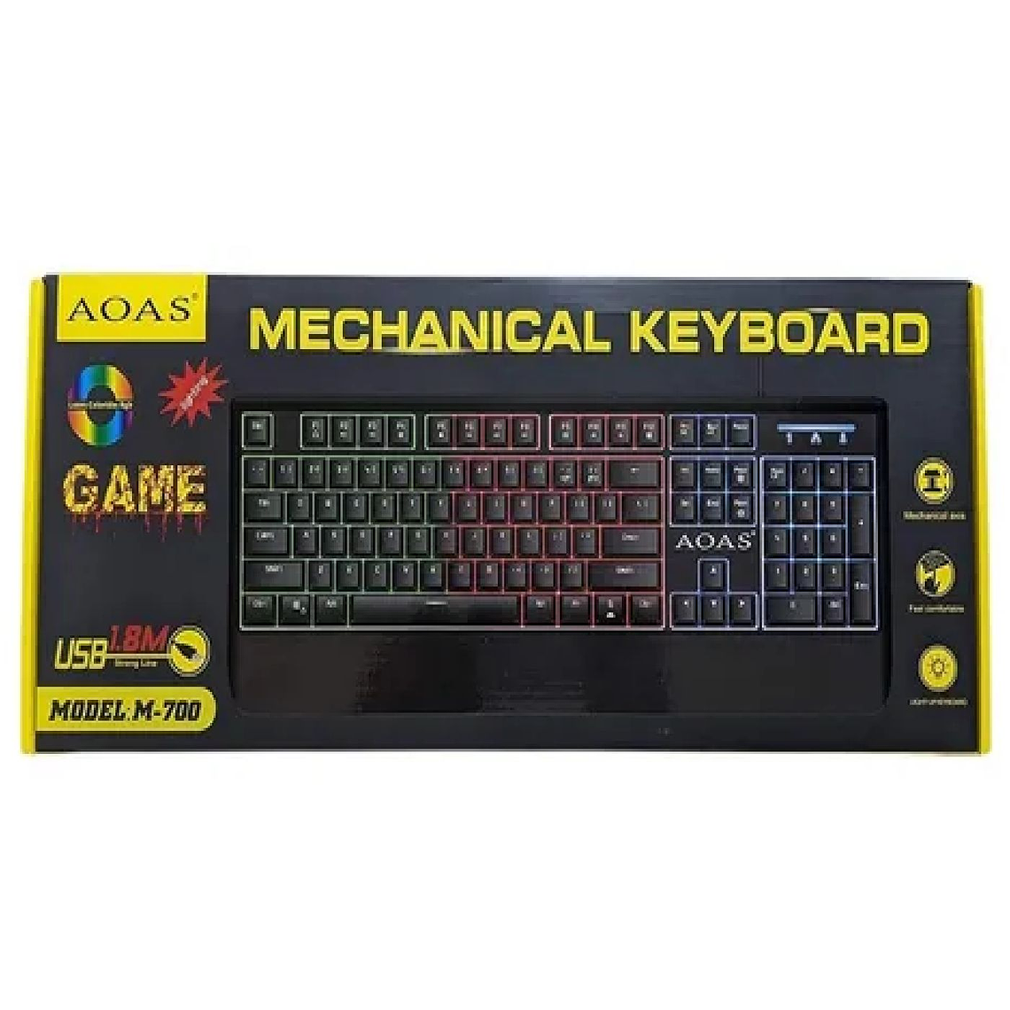 Teclado Gamer Mecánico Redragon Retroiluminado RGB  Negro 2