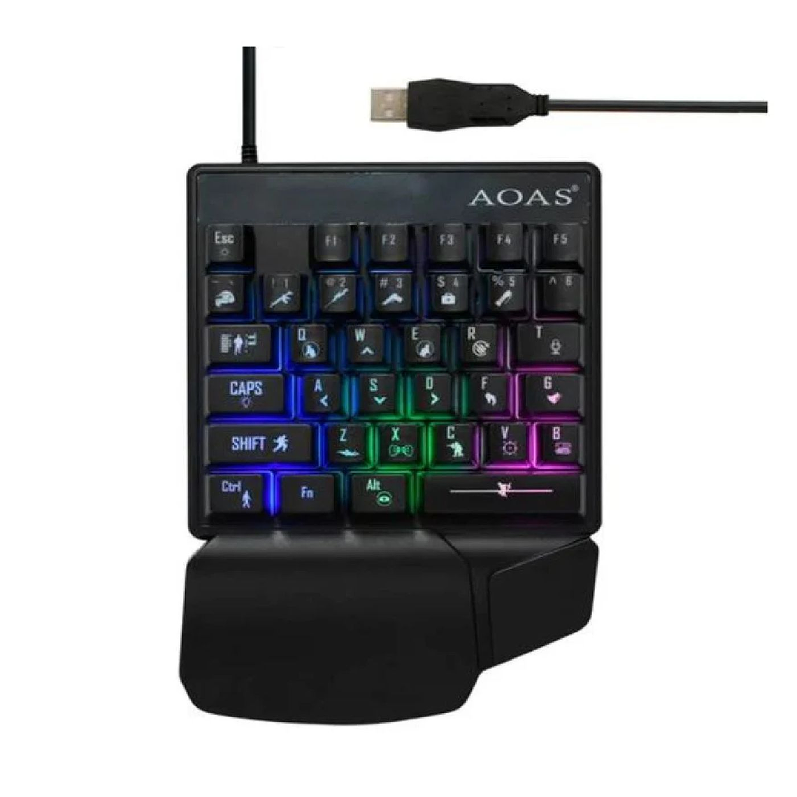 KIT GAMER TECLADO Y MOUSE LED AOAS M1500 3