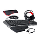 Kit Teclado + Mouse +audífonos + Mouse Pad Gamer Juegos - Miniatura 3