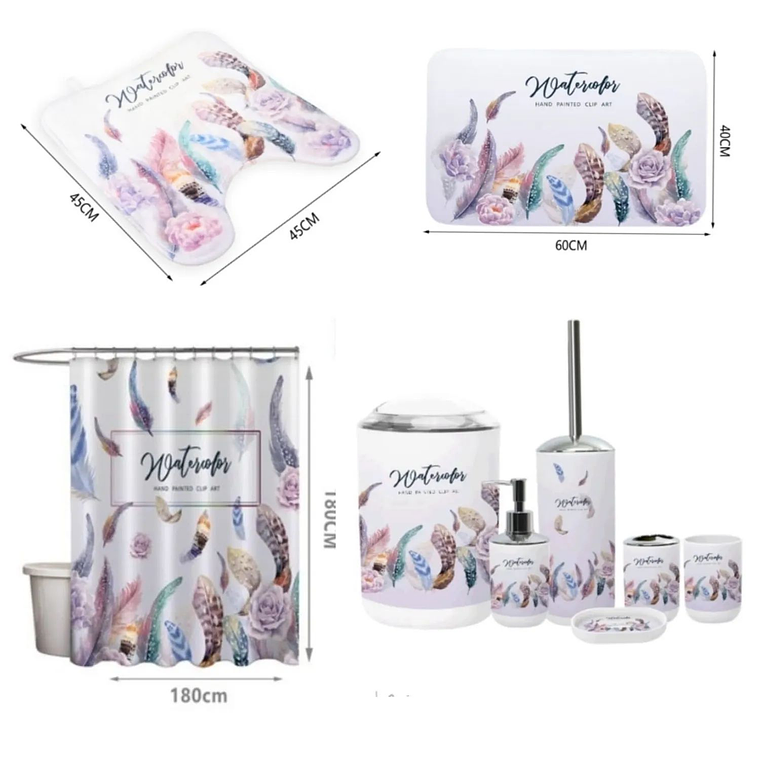 SET DE BAÑO COMBO ELEGANTE 10 PIEZAS 1