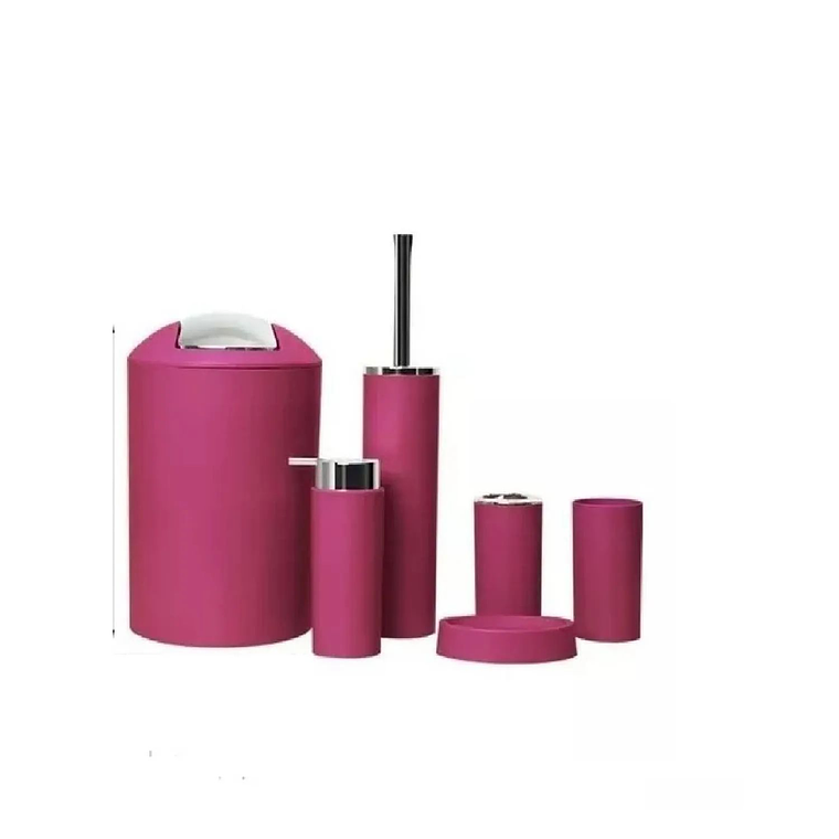 SET DE BAÑO COMBO ELEGANTE BURDEO 9 PIEZAS 2