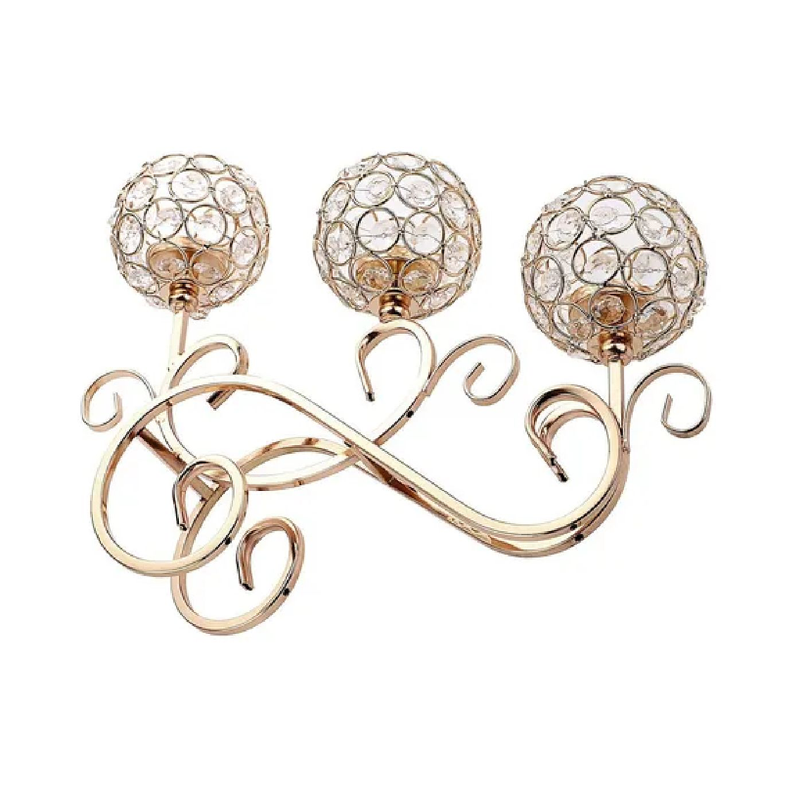 Candelabro Con Forma De Cuenco De Cristal 5