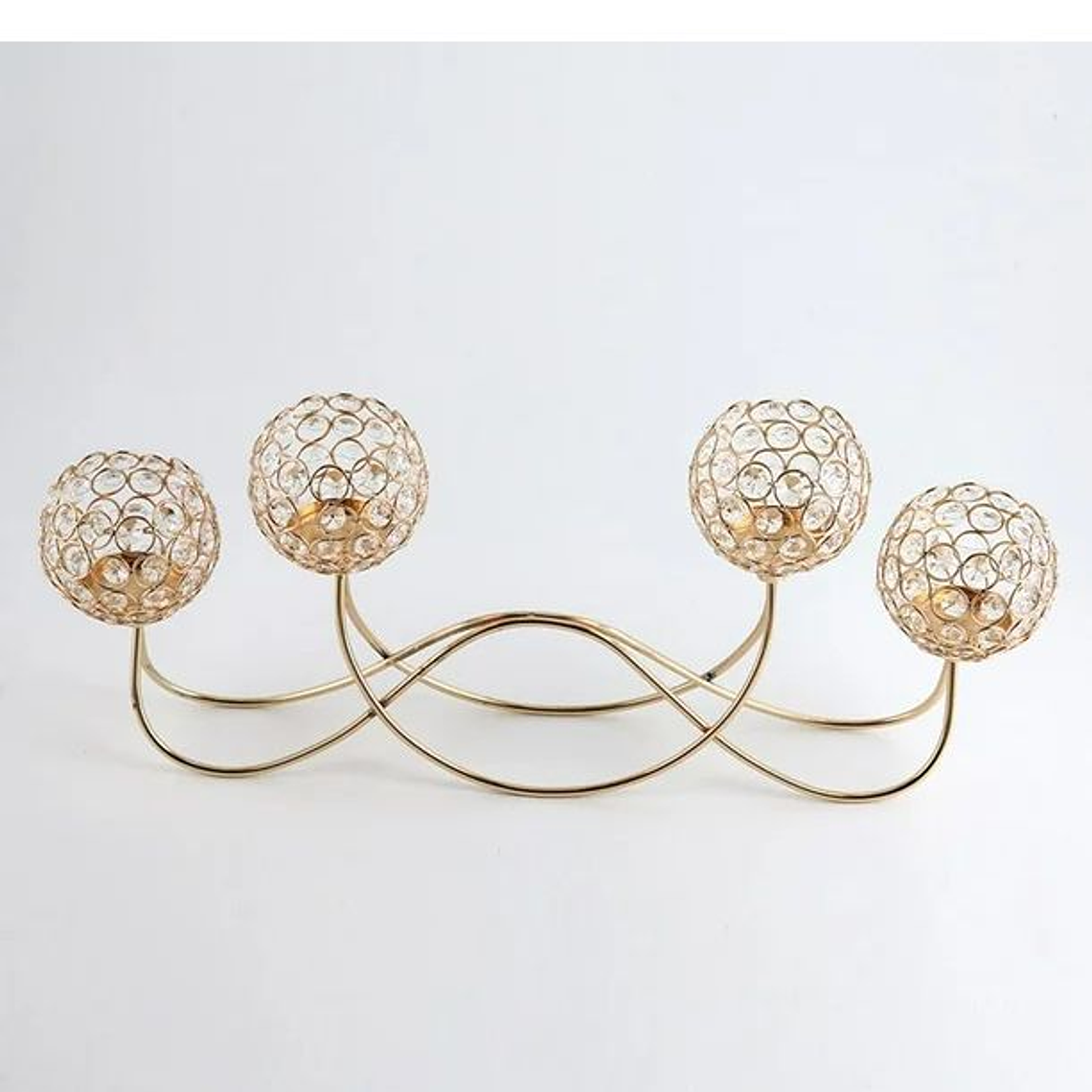 Candelero de cristal comedor 58x15x23cm 2