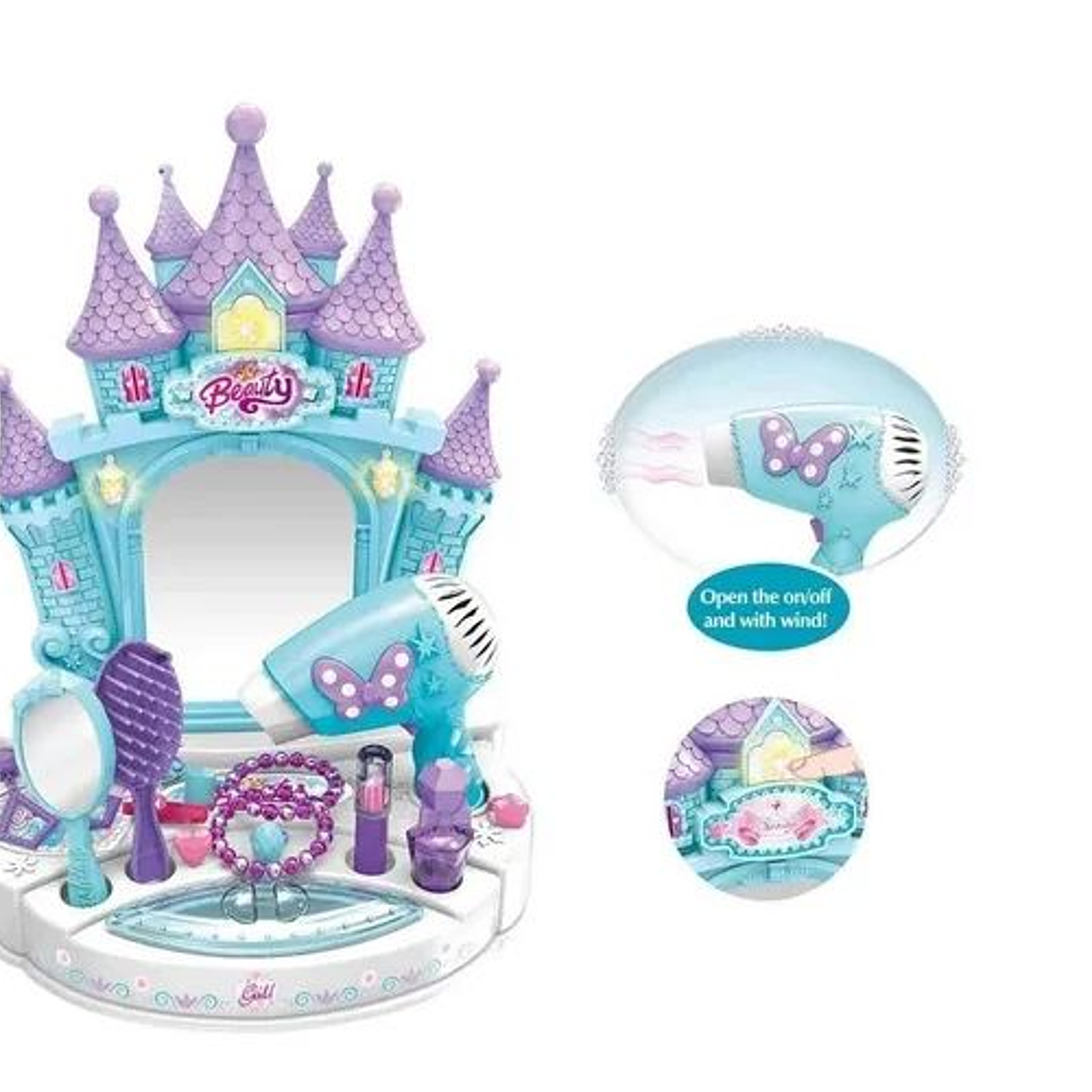 Set De Peluquería Juguetes Para Niñas con Luces y Sonidos 1