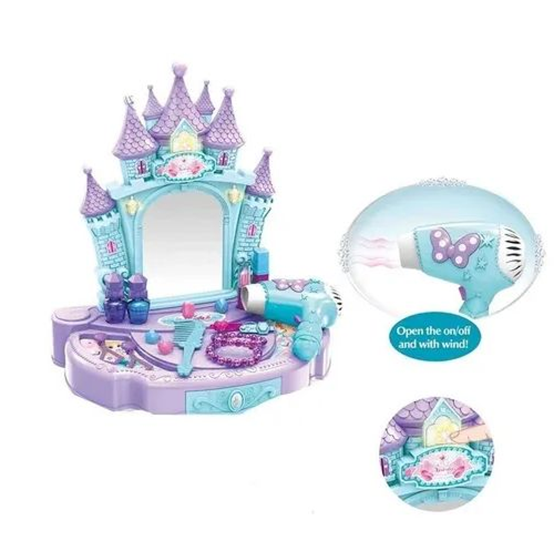 Set De Peluquería Juguetes Para Niñas con Luces y Sonidos 2