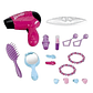 Set De Peluquería Juguetes Para Niñas con Luces y Sonidos Rosado - Miniatura 4