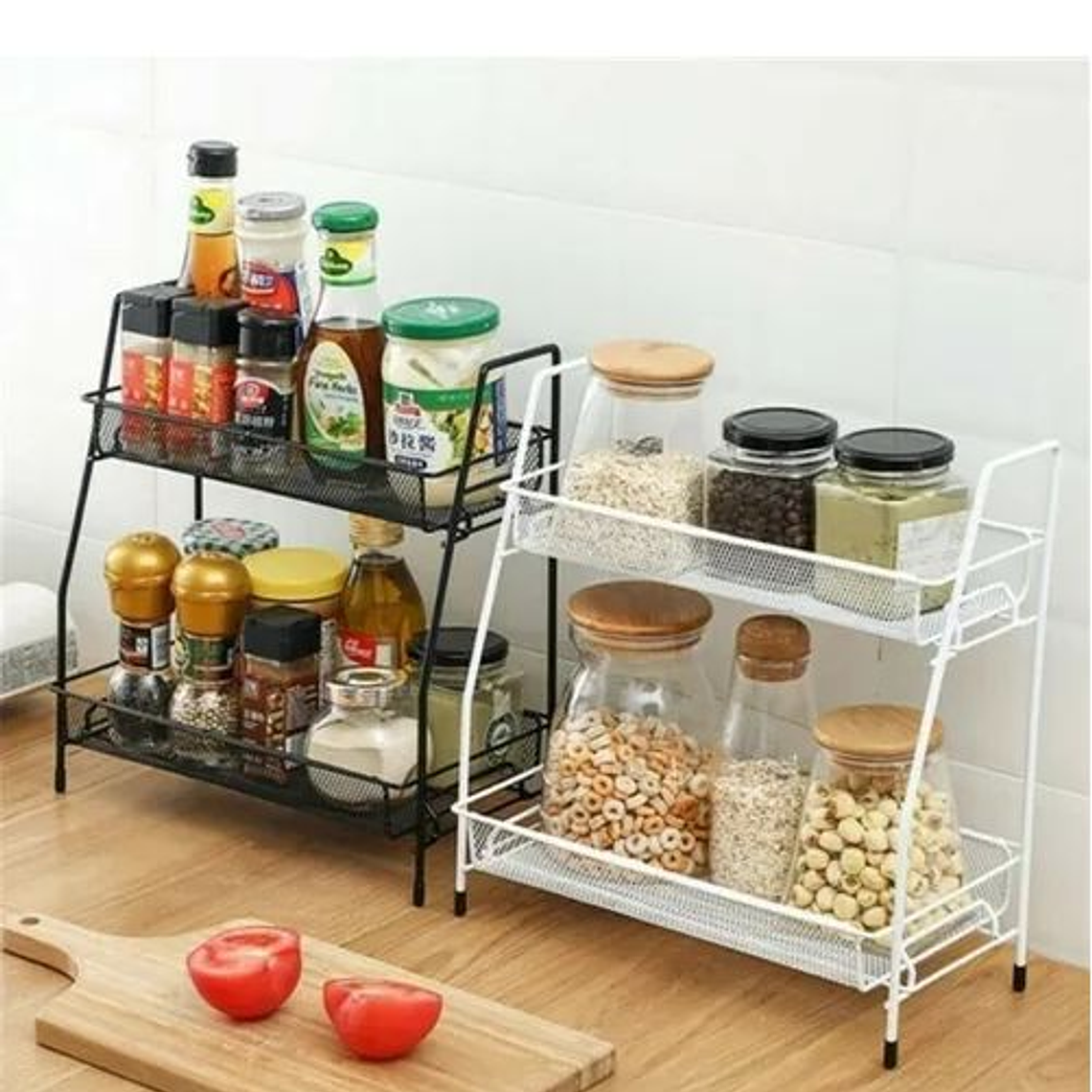 Organizador Doble Estante De Mesada Cocina Lavadero Baño 4