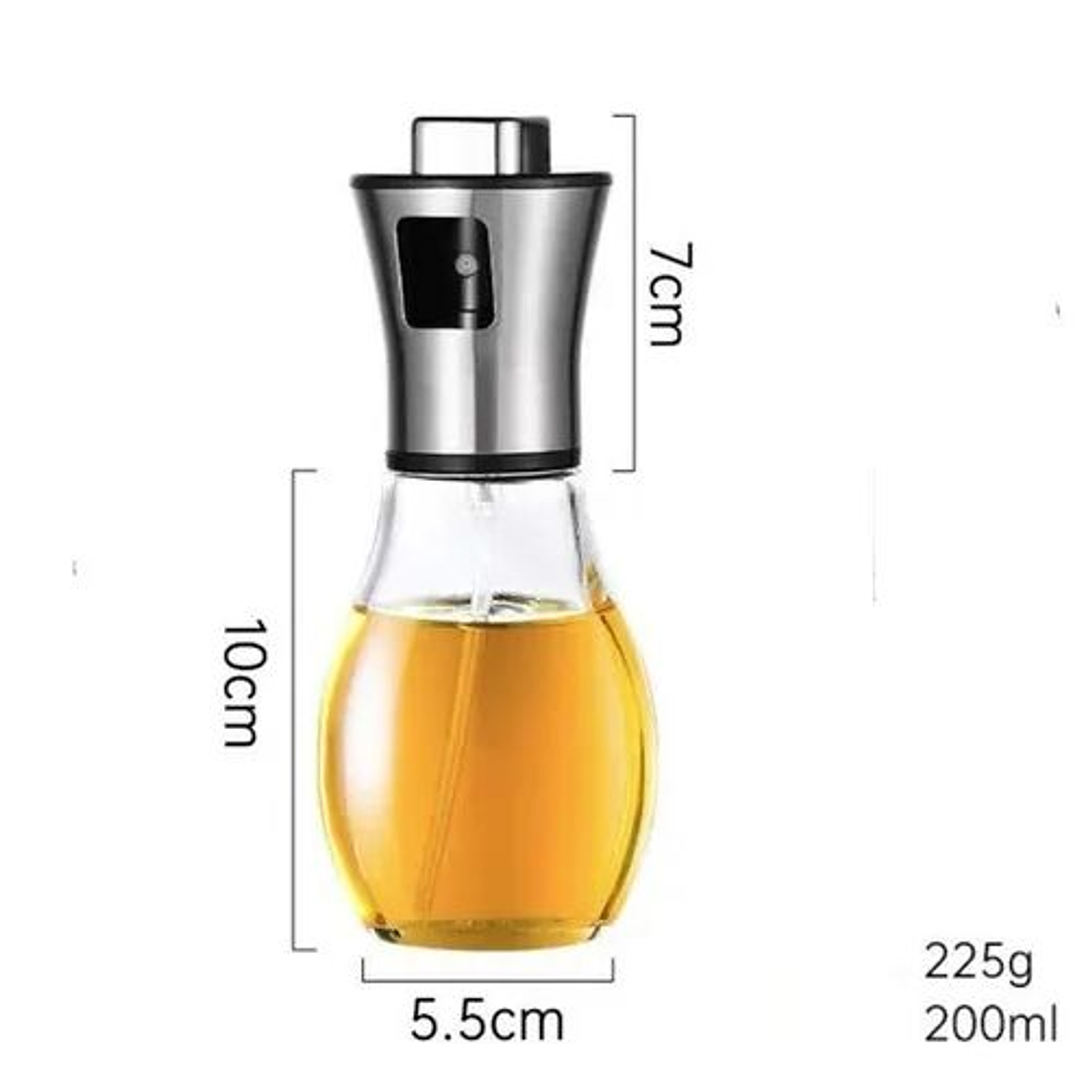 Pulverizador Aceite 200ml Botella Dispensador De Vidrio 1