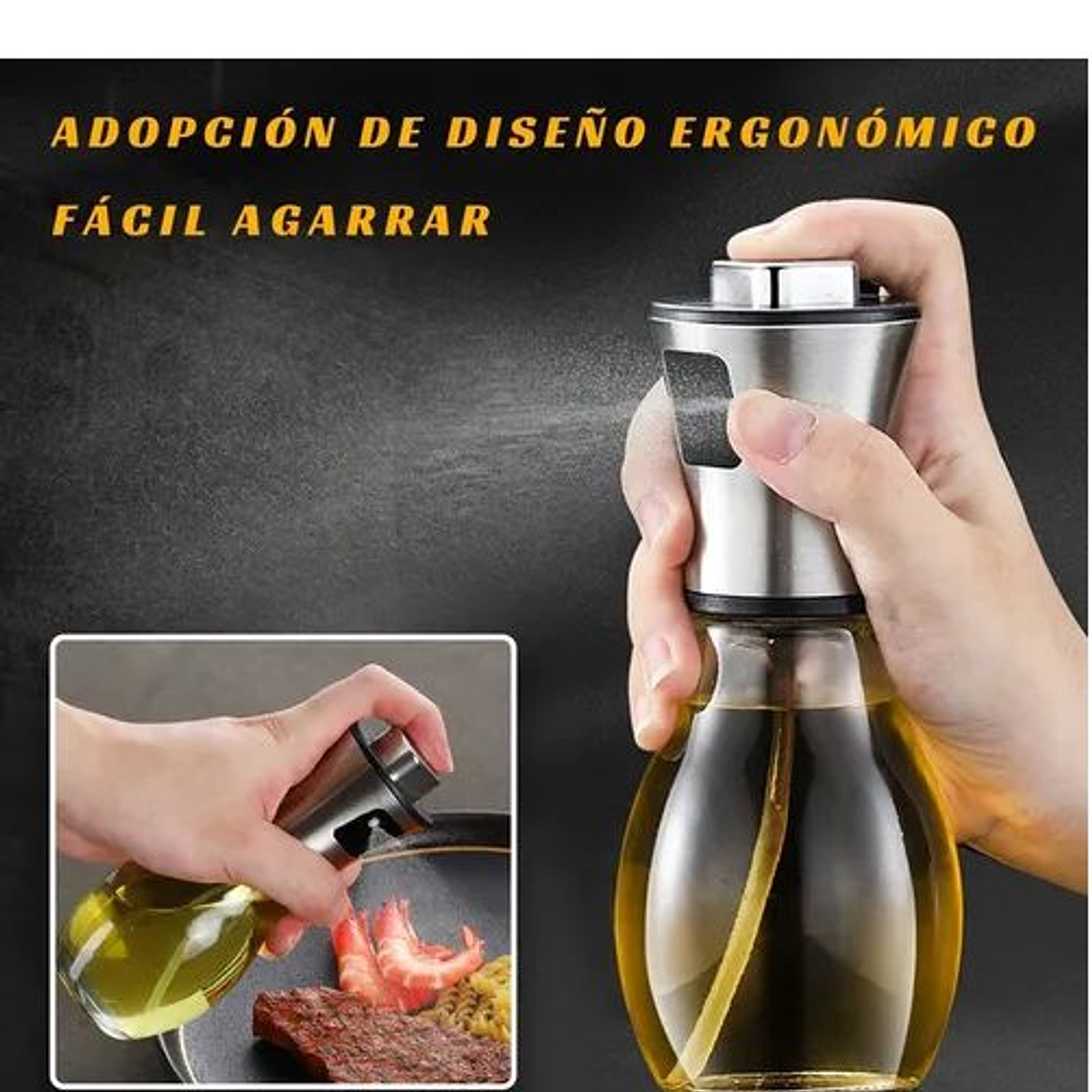 Pulverizador Aceite 200ml Botella Dispensador De Vidrio 2