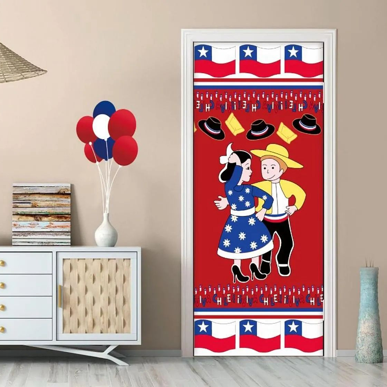 Funda Para Puertas Decoracion Fechas Patrias Elastica Surtida 7